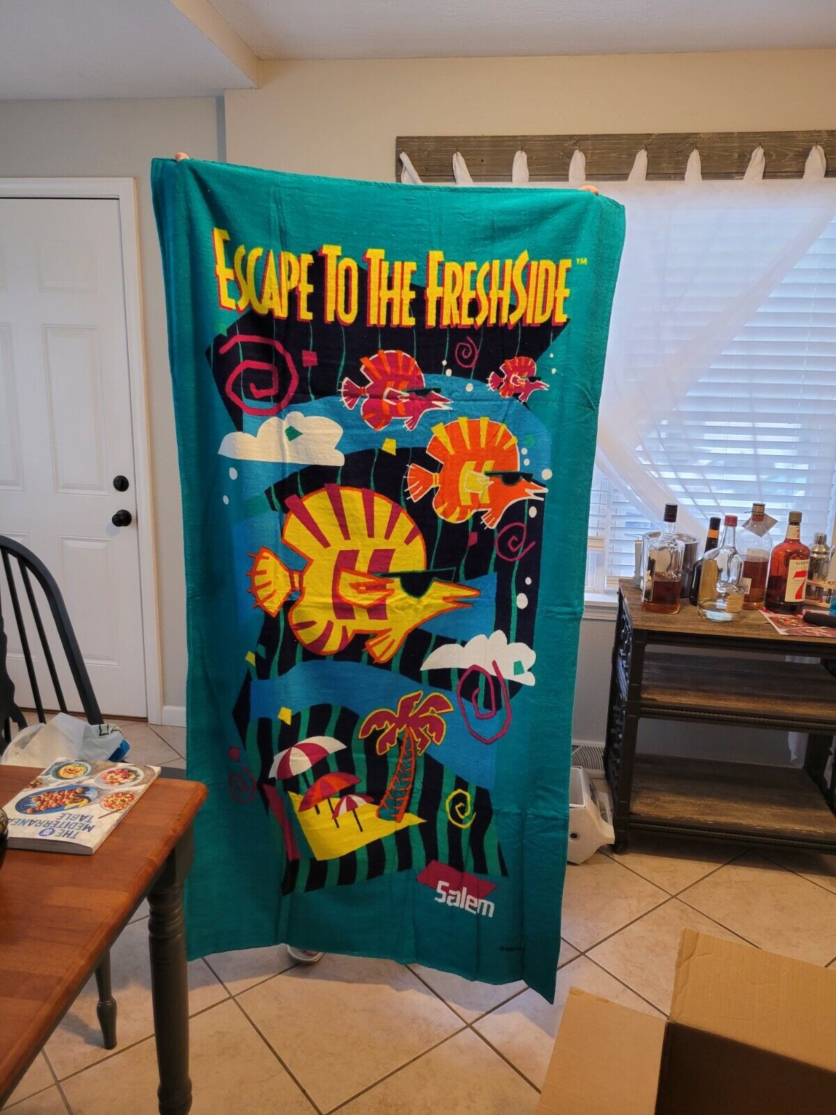 Salem Cigarettes Extra Large Beach Towel 39" X 72" Escape To Freshside