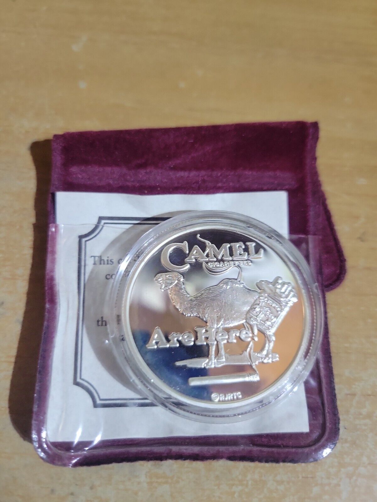 1993 Joe Camel 1 Ounce Silver Medallion .999 Fine Silver Camels are here