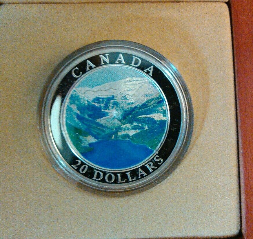 2003 Canada $20 Fine Silver Coin -  The Rockies  Natural Wonders 4695