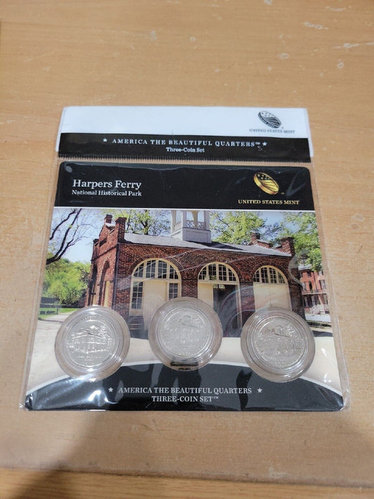 America The Beautiful Quarters 3 Coin Set Harpers Ferry