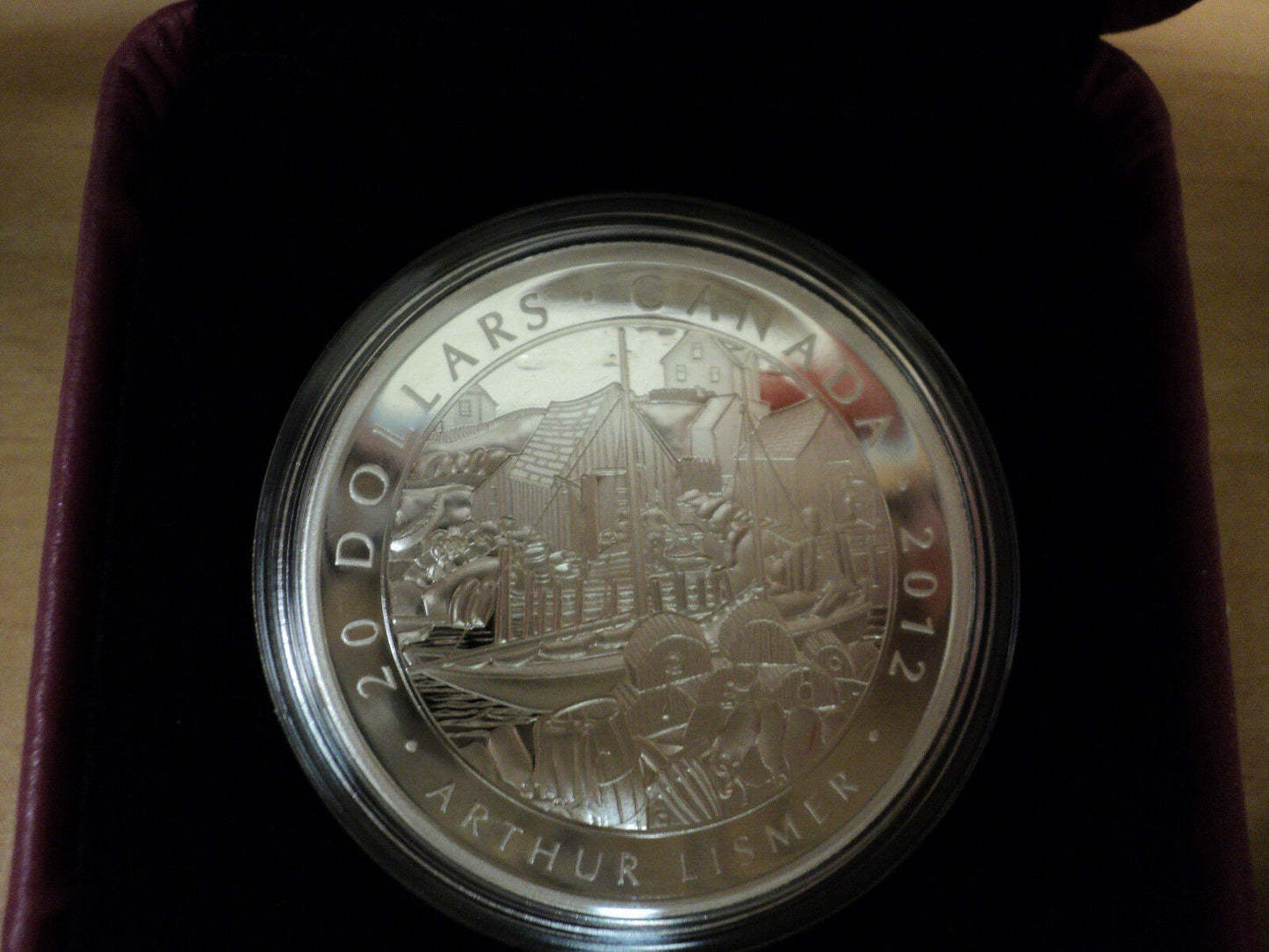 2012 $20 Dollar Fine Silver Coin Arthur Lismer Nova Scotia Fishing Village RCM