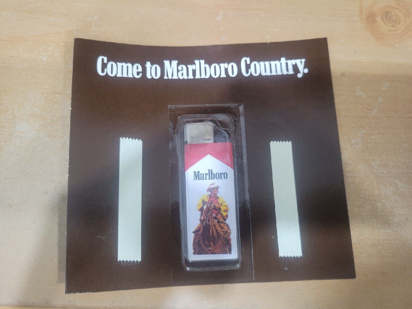 Marlboro Cigarettes Disposable Lighter Cowboy Riding A Horse New Old stock