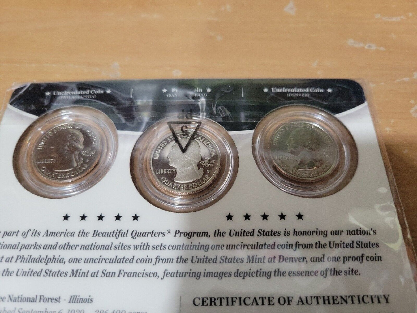 America The Beautiful Quarters 3 Coin Set Shawnee National Forest