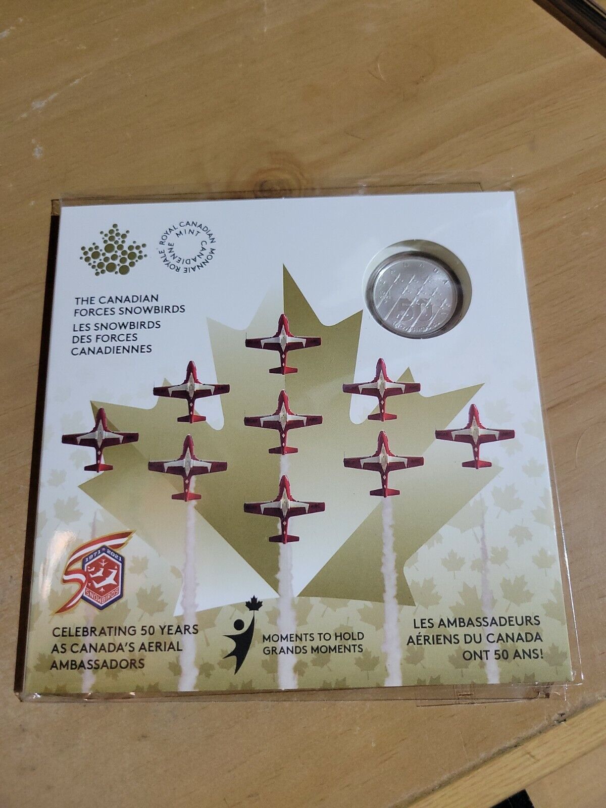 1/4 oz. Pure Silver Coin - Moments to Hold: The Snowbirds (2021) Canada