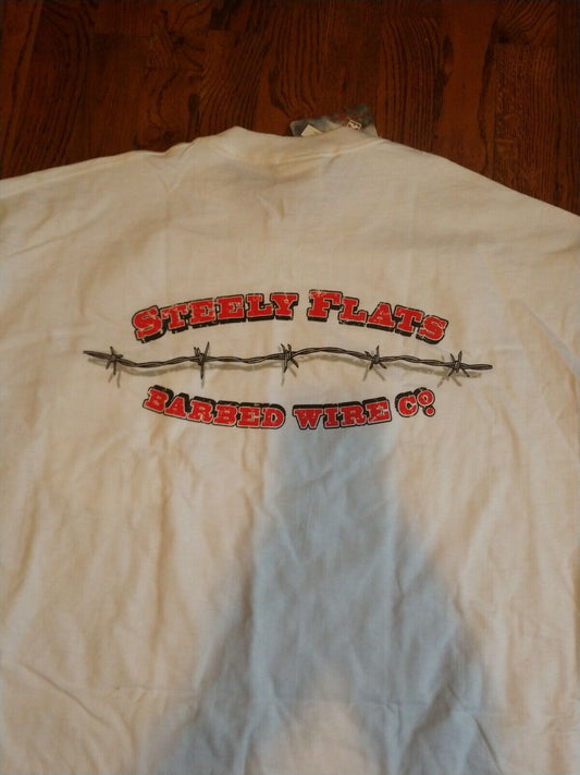 Marlboro Cigarettes White Steely Flats Barbed Wire Co T Shirt