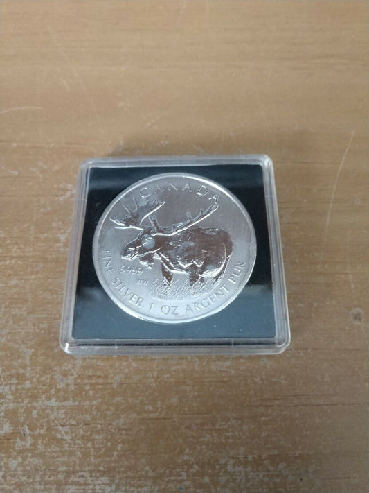 2012 Royal Canadian Mint Moose .999 Fine Silver Dollar