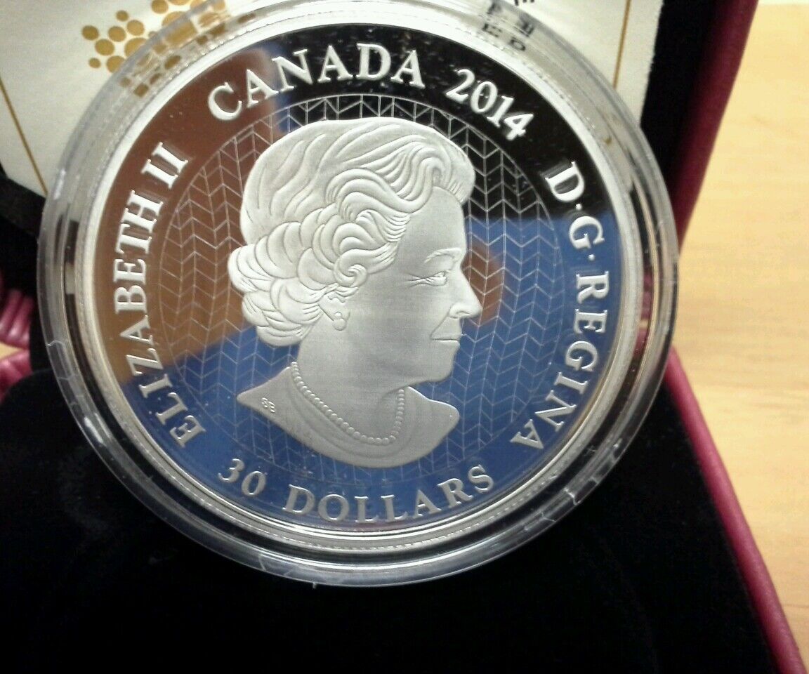 2014 Canada $30 2Oz Tim Barnard Silver Coin