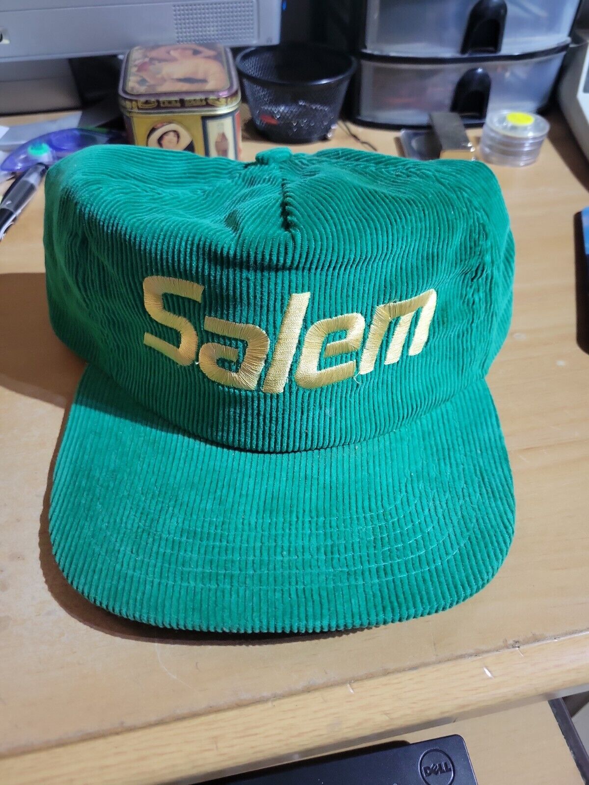 Salem Cigarettes Green Corduroy Hat/Cap