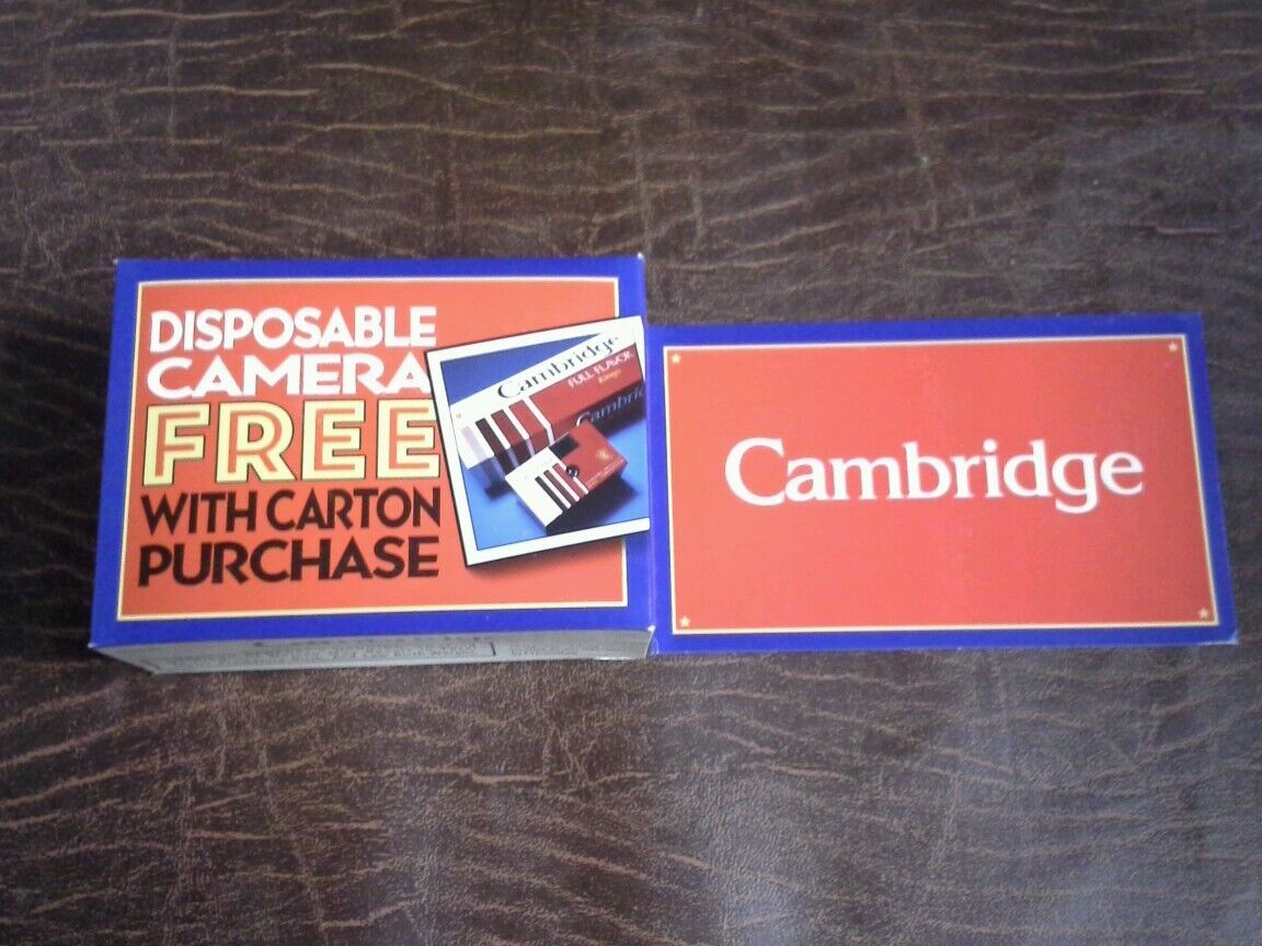 Cambridge Cigarettes Disposable Camera