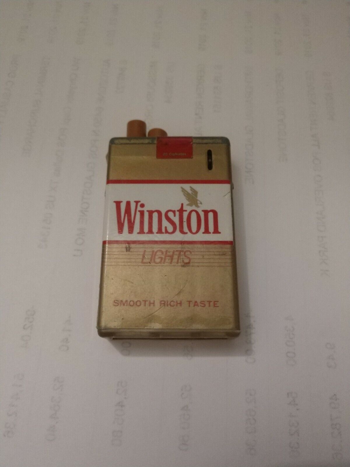 Winston Lights Cigarettes Pack Replica Disposable Lighter