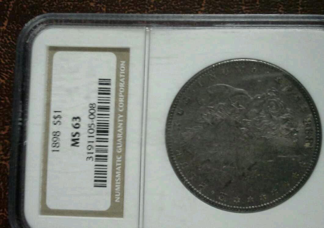 1898 Morgan Silver Dollar NGC MS63