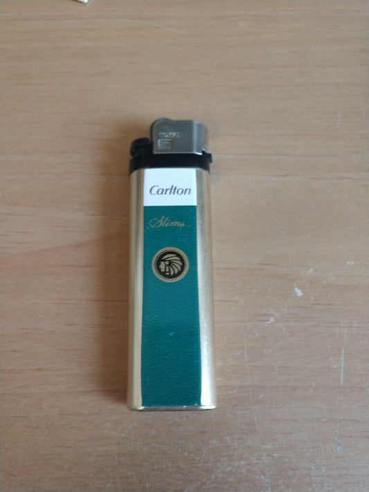 Carlton Slims Cigarettes Disposable Lighter Green