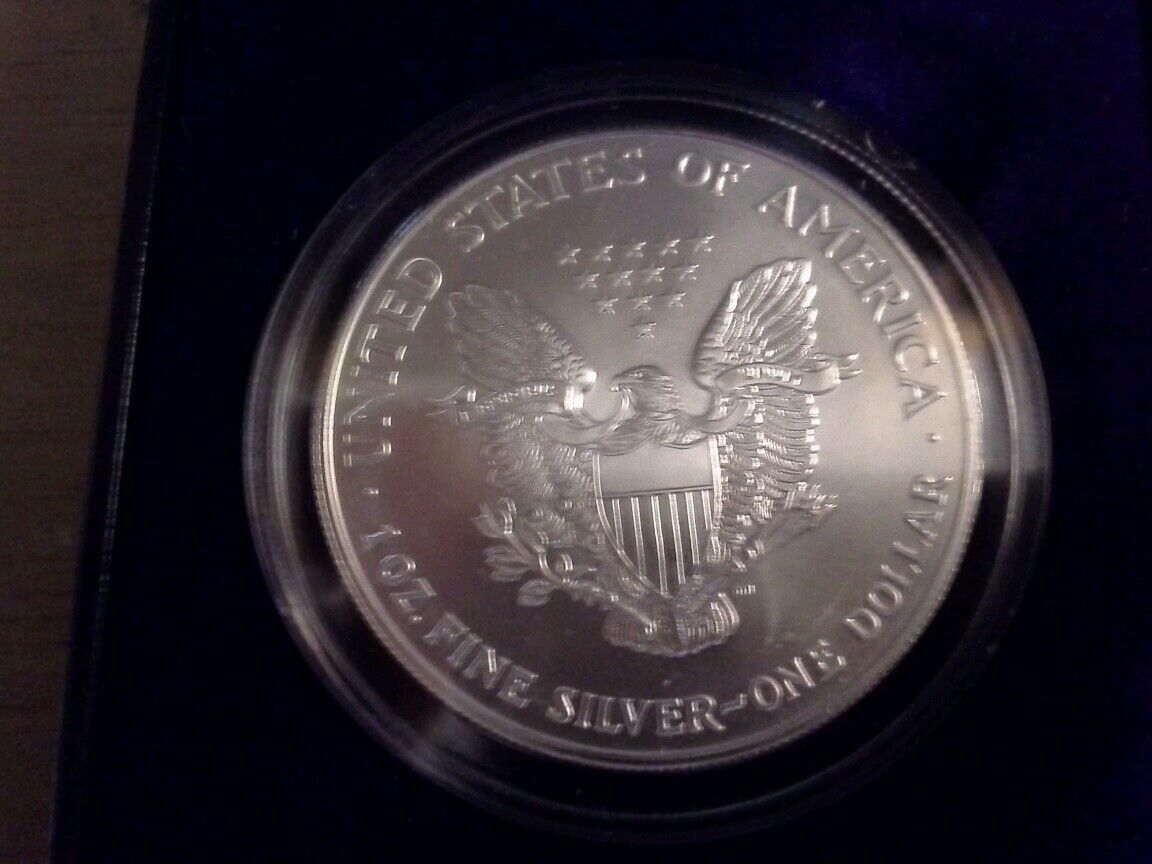 1999 U.S. Mint Painted Silver American Eagle