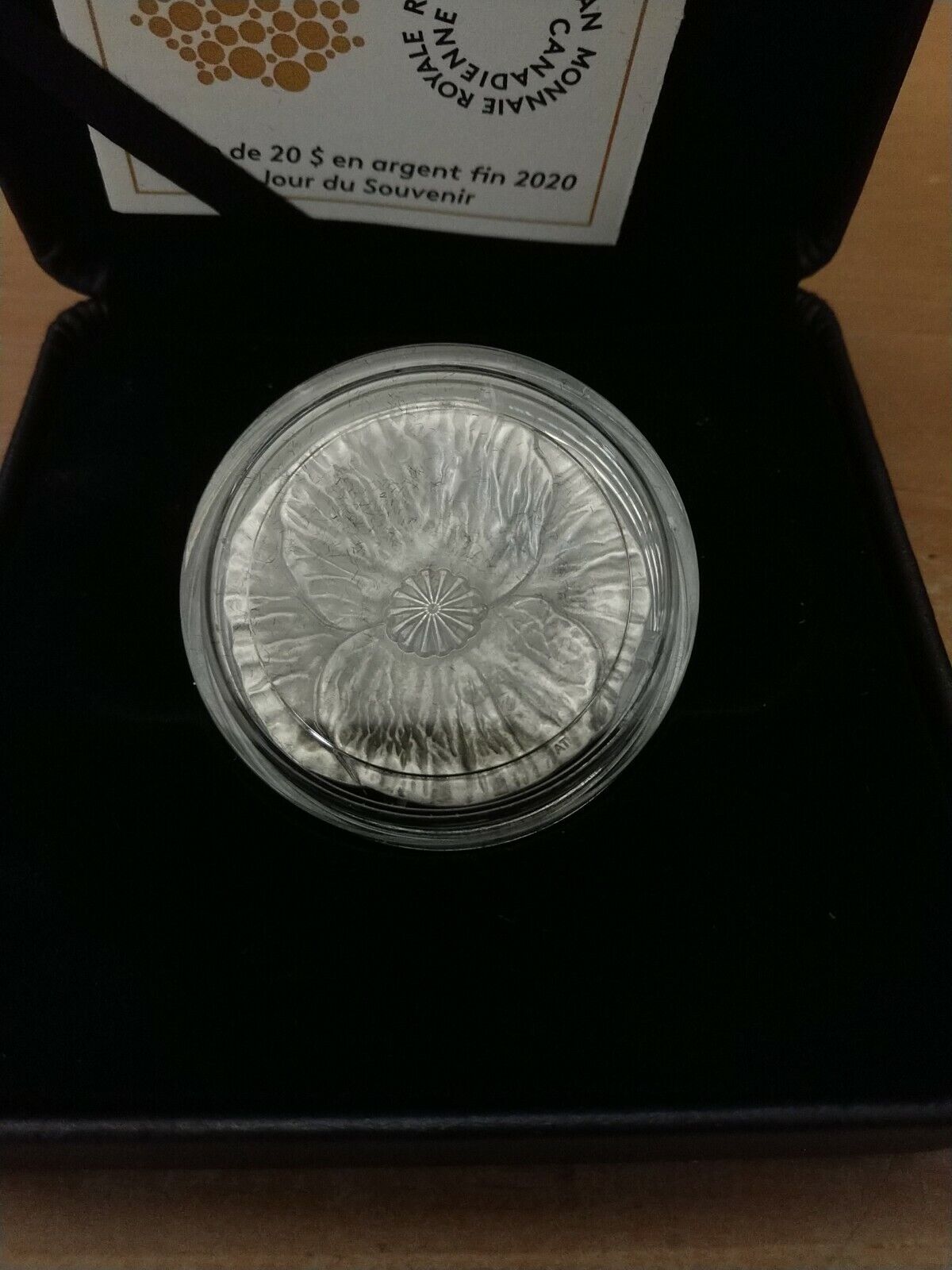 Canada Pure Silver Coin - Remembrance Day - Mintage: 7,000 (2020)