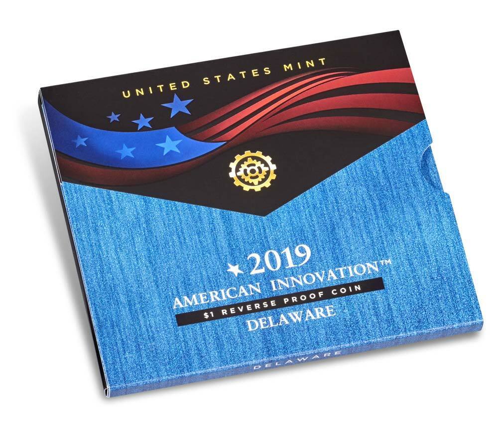 American Innovation 2019 $1 Reverse Proof Coin - Delaware