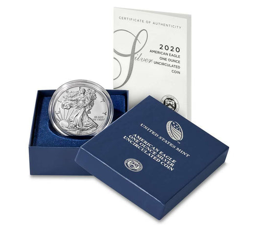 U.S. Mint American Eagle 2020 One Ounce Silver Uncirculated Coin