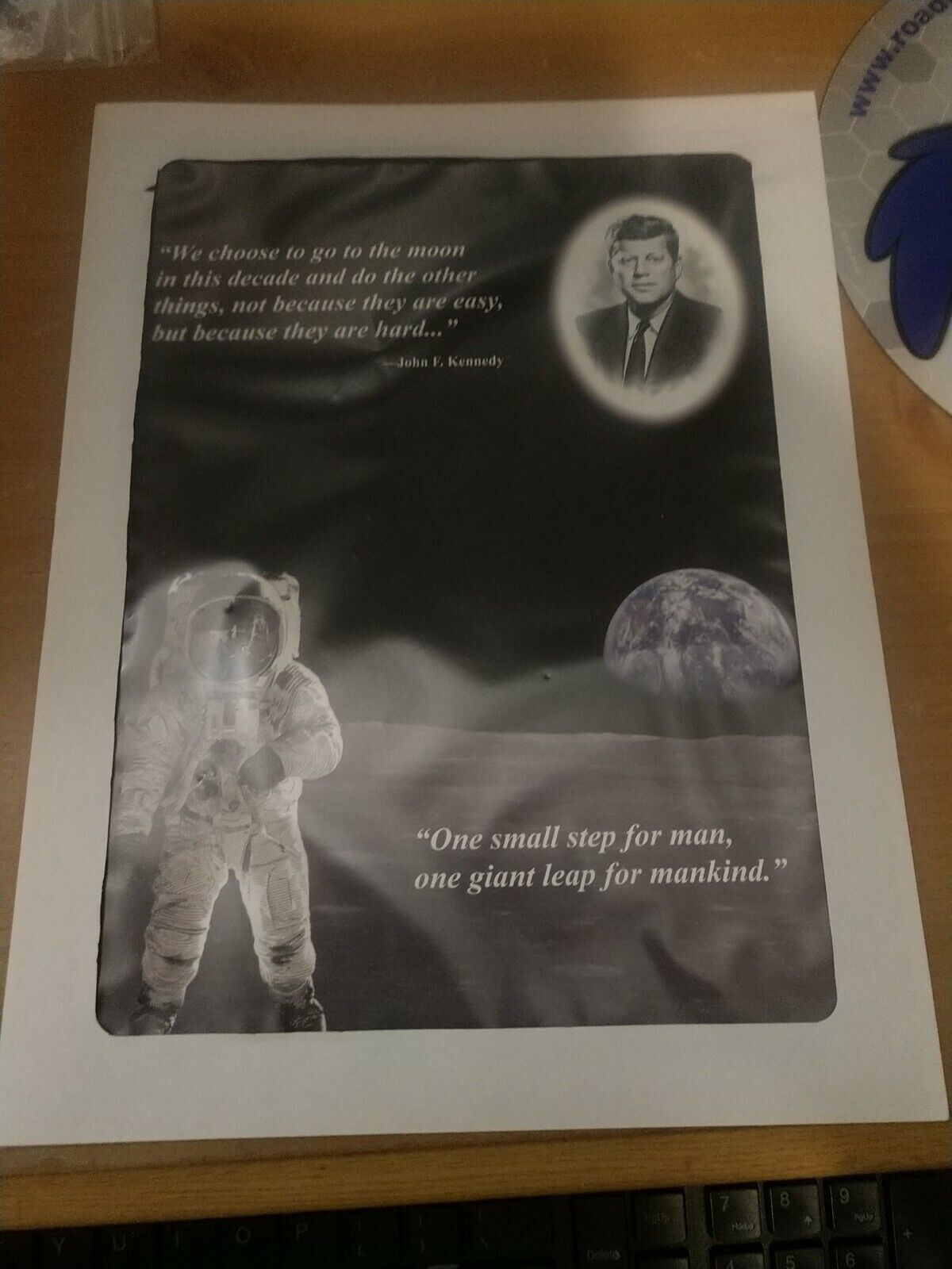 B.E.P. Kennedy-Apollo 11 Intaglio Print