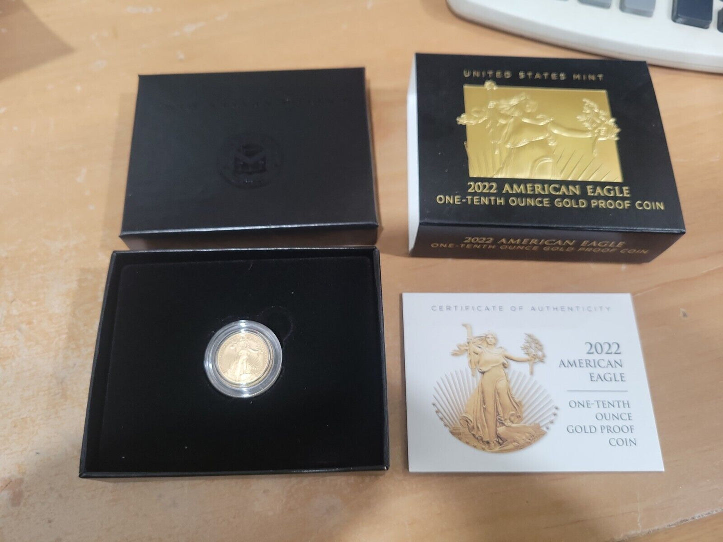 American Eagle 2022 One-Tenth Ounce Gold Proof Coin (W) 22EE