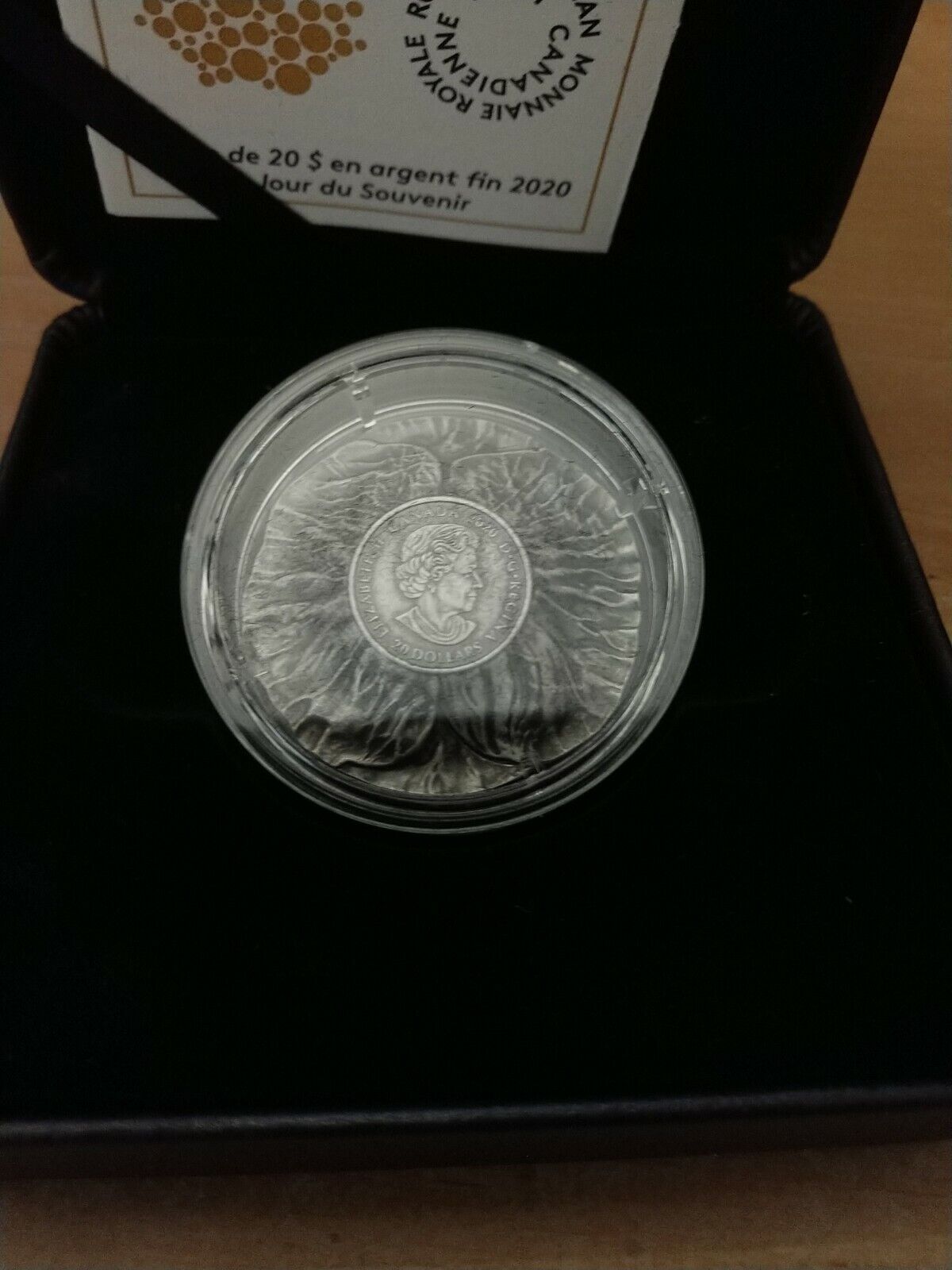 Canada Pure Silver Coin - Remembrance Day - Mintage: 7,000 (2020)