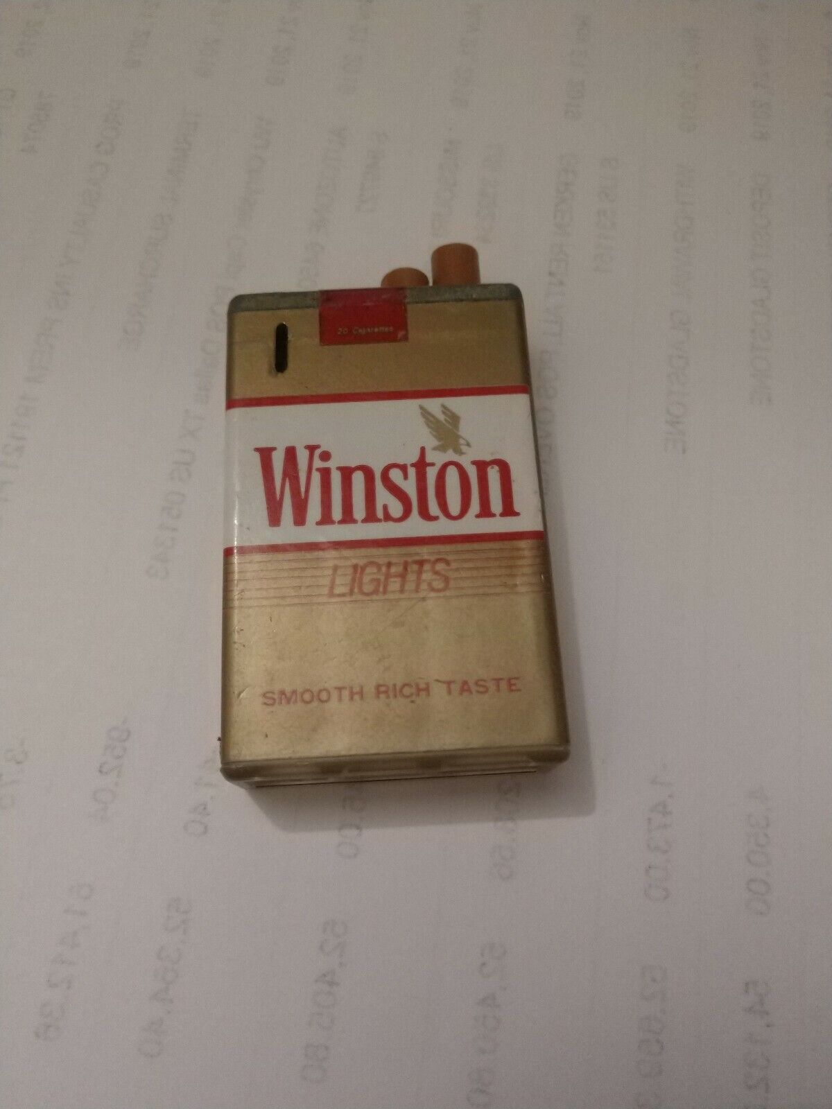 Winston Lights Cigarettes Pack Replica Disposable Lighter