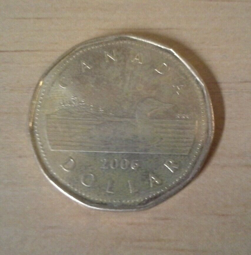 Set Of Three Canada Loonie Dollars 1987/1996/2006