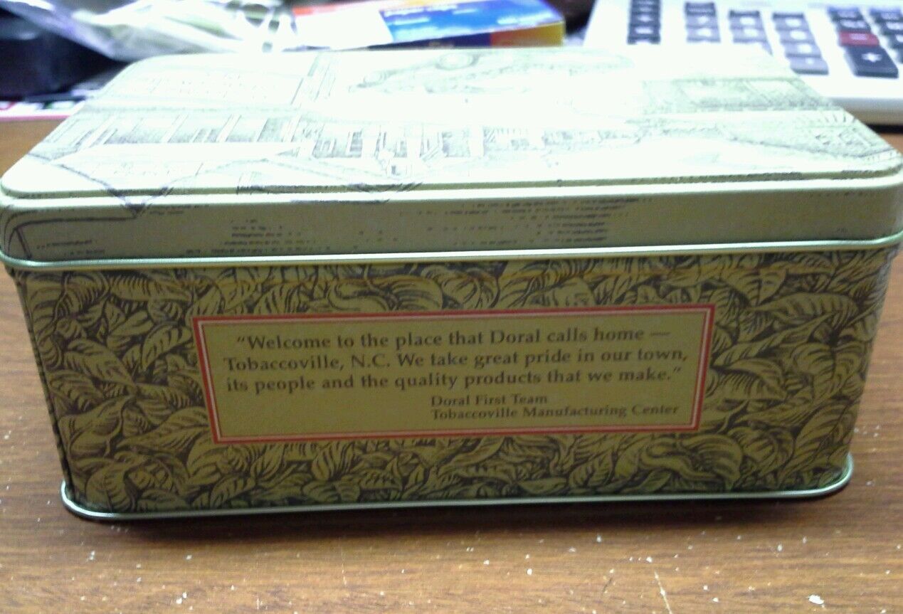 Doral Cigarettes Tobaccoville Collectors Tin with Matches