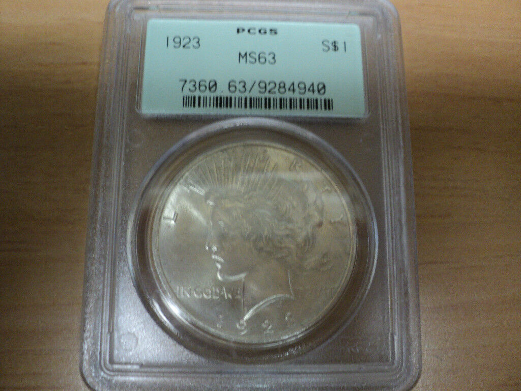 1923 Peace Silver Dollar PCGS MS63