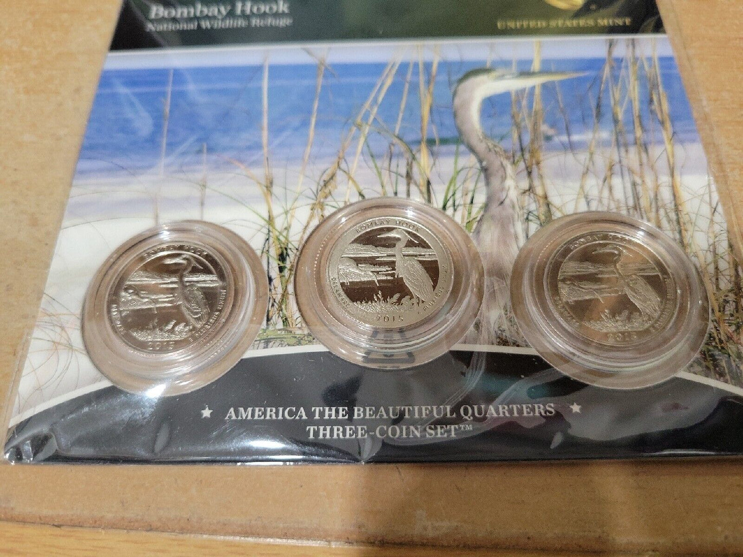 America The Beautiful Quarters 3 Coin Set Bombay Hook