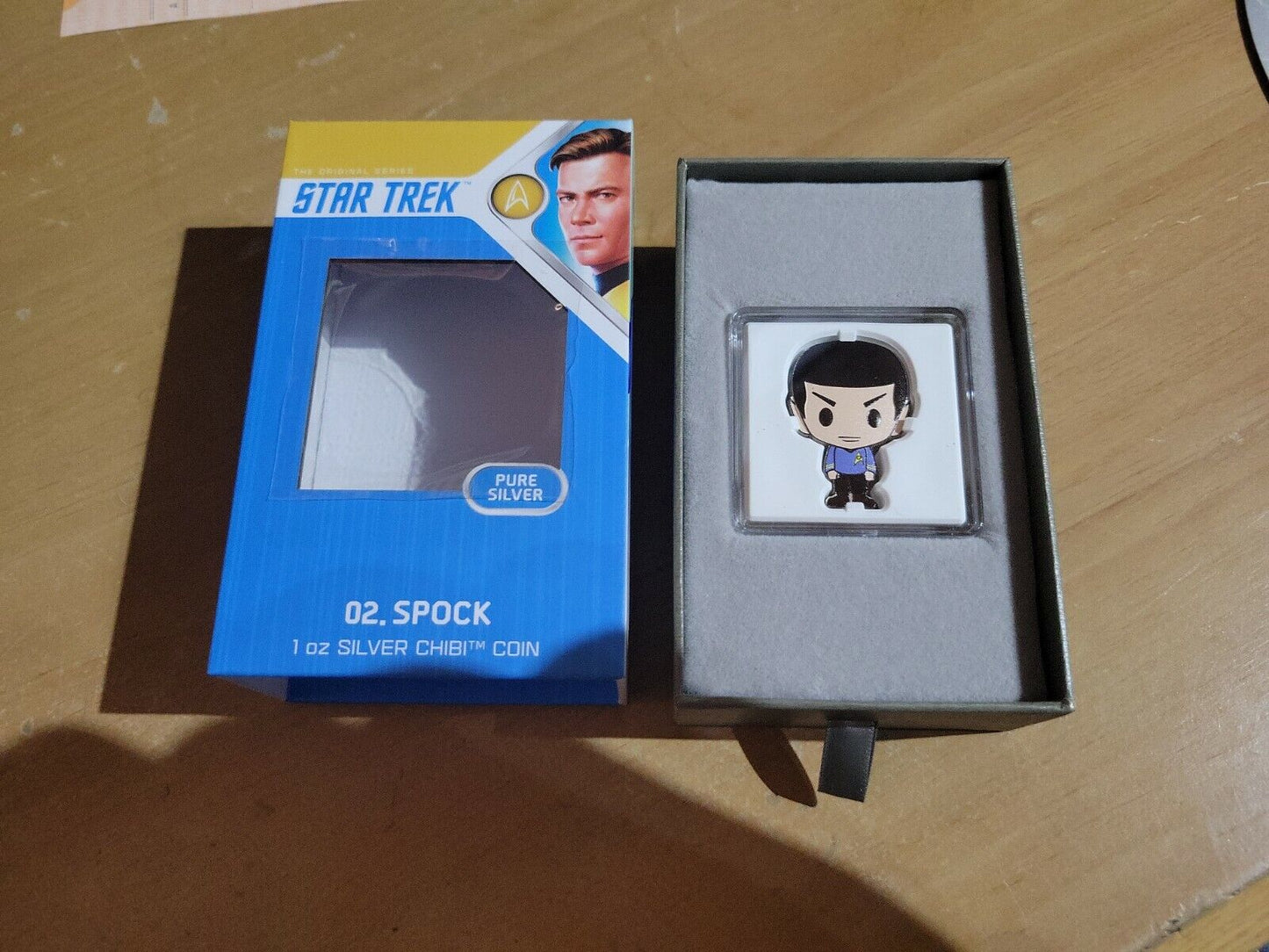 New Zealand Mint Star Trek - Spock 1oz Silver Chibi® Coin