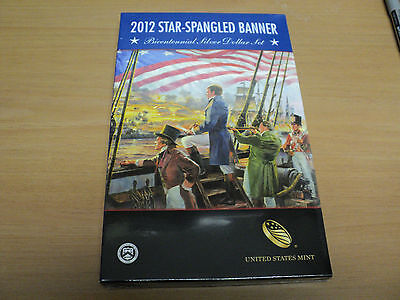 2012 U.S. Mint Star Spangled Banner Bicentennial Silver Dollar Set