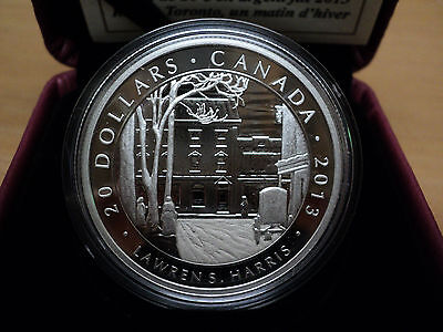 2013 Canadian $20 Silver Coin Toronto Street, Winter Morning  Lawren S. Harris