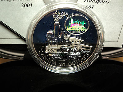 2001  Canadian Mint (The Scotia )The Transportation Series 1 Oz Sterling Silver