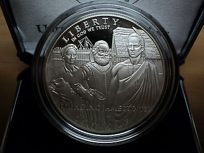 Dollar, 2007, Jamestown - 400th Anniversary Proof Silver Dollar