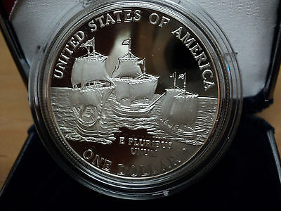 Dollar, 2007, Jamestown - 400th Anniversary Proof Silver Dollar