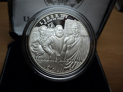 Dollar, 2007, Jamestown - 400th Anniversary Proof Silver Dollar