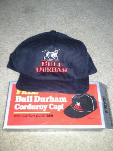 Bull Durham Corduroy Black Ball Cap Snapback